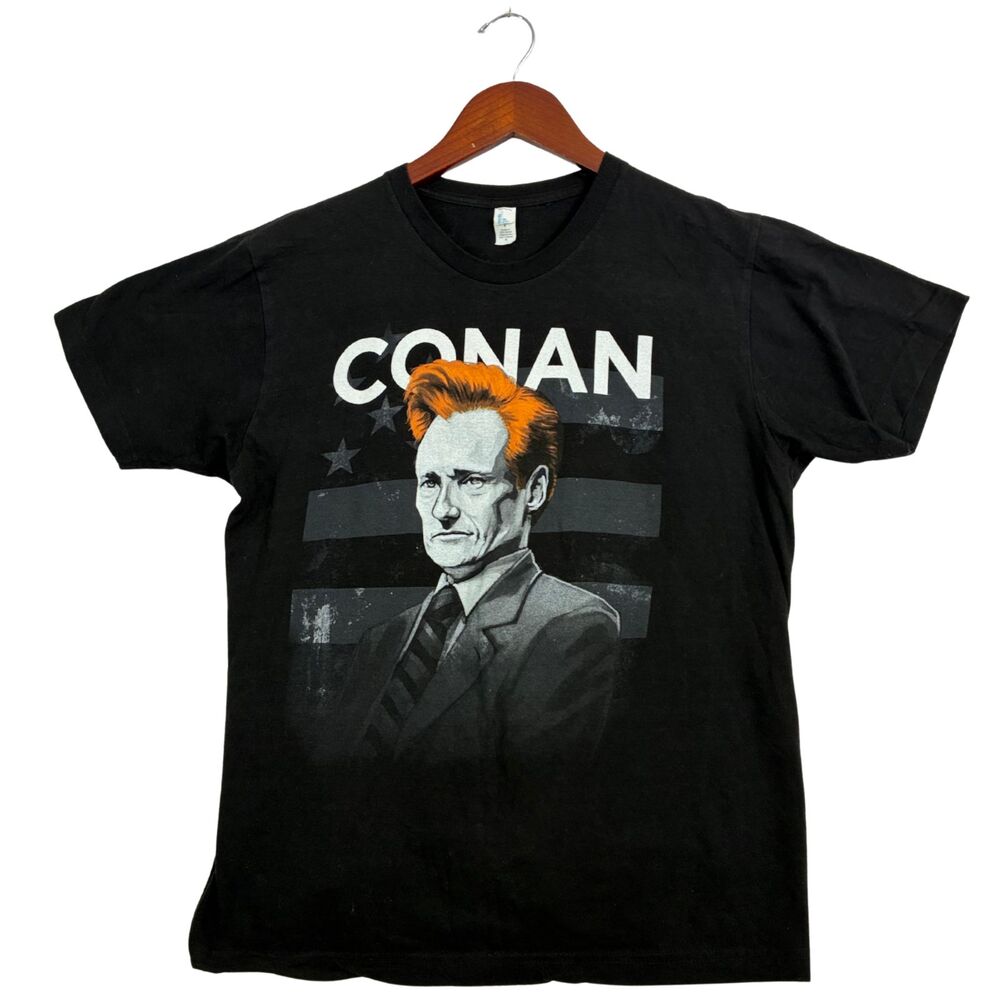 Conan O'Brien Legally Prohibited Funny Television Tour 2010 T-Shirt Black M